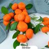 Imitation Fruits with Fruits and Leaves Fake Oranges Tangerine Model Party Decor Artificial Fruit