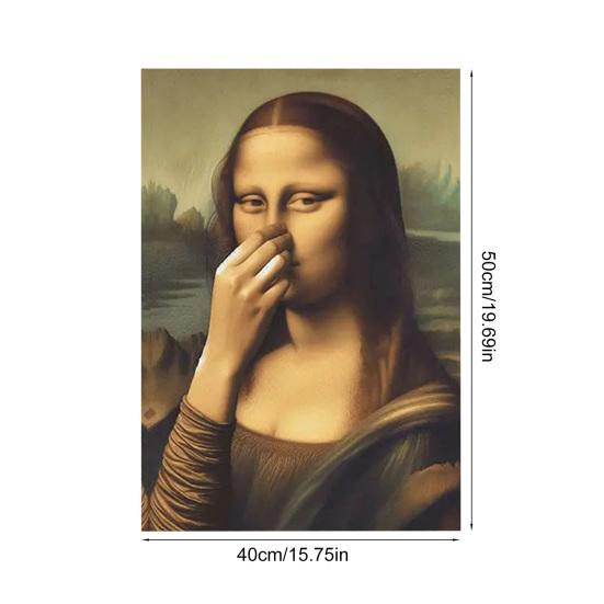 Αφίσα Μπάνιου Yousheng Ρετρό Πορτρέτο Γυναίκας Τέχνη Τοίχου Αφίσα σε Καμβά Χωρίς Πλαίσιο Vintage Χιουμοριστική Αφίσα Τουαλέτας για Διακόσμηση Μπάνιου