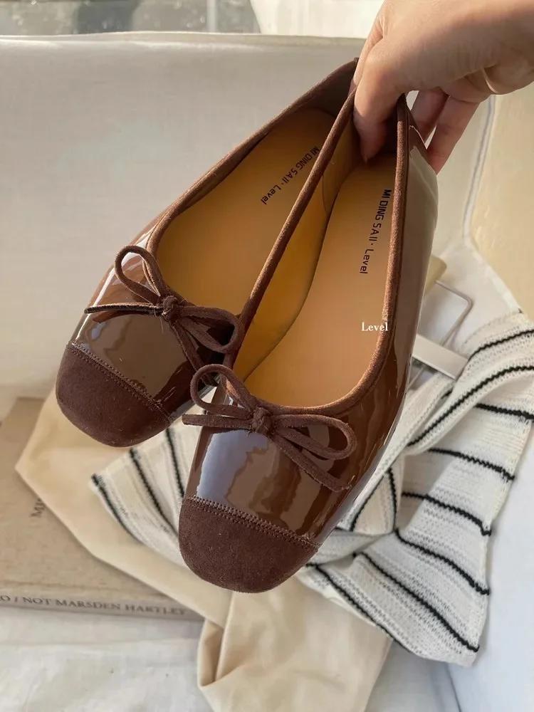 

Новые женские туфли слипоны из мягкой кожи с круглым носком, удобный толстый каблук, одинарные туфли, модный низкий каблук, синтетическая подкладка 40 кофейный