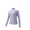 ANTA Women's Brushed Half-Zip Stand-Collar Long-Sleeve T-shirt