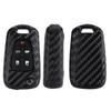 Carbon Fiber Silicone Key Cover for Buick Excelle 15T/18T & Chevrolet Folding Key
