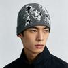 Autumn and Winter European and American Style Jacquard M Letter Knitted Hat Men and Women Warm Retro Street Ins Hip Hop Pullover Hat
