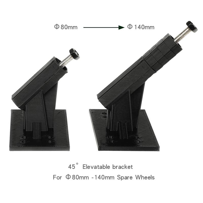 TRX-4 Simulation Inclined 45 Degrees Spare Tire Holder For 1/8 1/10 RC Crawler Car Traxxas TRX4 TRX6 AXIAL RC4WD Diy Parts