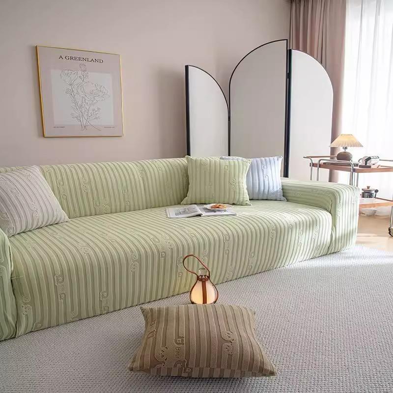 

Чехол для дивана, универсальный пылезащитный чехол на все сезоны, эластичный и нескользящий чехол для дивана с полным покрытием, интегрированный чехол M Size [Curve Measurement 140-180cm Sofa]