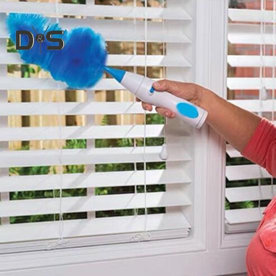 360-Degree Rotating Electric Duster Brush Battery Powered Quick Cleaning Super Absorbent Washable Dust Collector Wireless Cleaning Brush