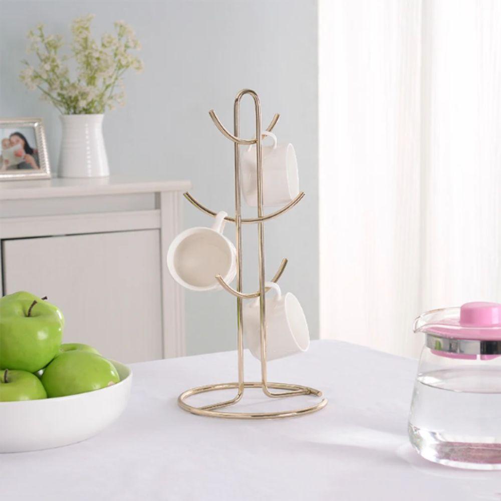 Stainless Steel Water Cup Rack Hanging Design Coffee Cup Holder Kitchen Rack  Home Organization