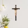 Crucifix Wall Cross Hanging Decorative Resin Jesus On Sculpture for Outdoor Home