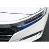 For Honda Accord 2018-2022 Steel Blue Car Exterior Headlight Lamp Strip Trim 2Pc