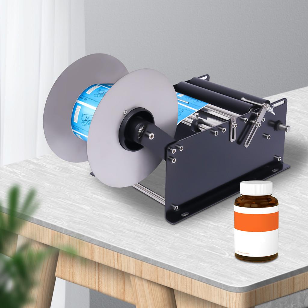 MT-30 10-30pcs/min Label Applicator Manual Semi-automatic Round Bottle Labeling Machine Small Adhesive Sticker Labeler