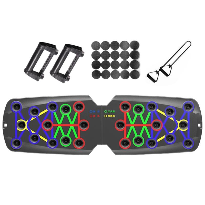 Push Up Boards Multifunctional Foldable Fitness Workout Push up Tool Pushup Stands Exercise Board Muscle Board for Home