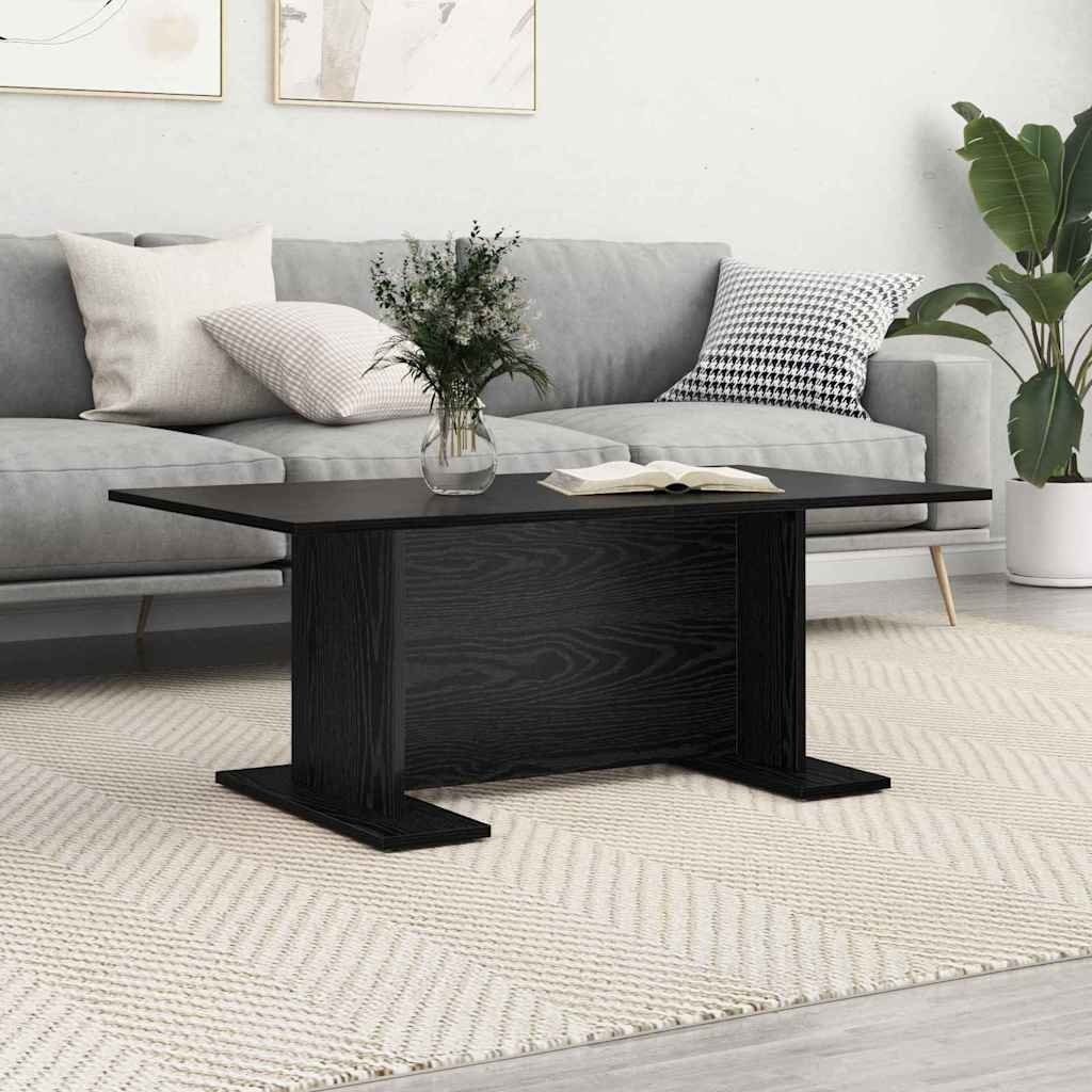 Coffee Table Black Oak Effect 103.5 x 60 x 40 cm