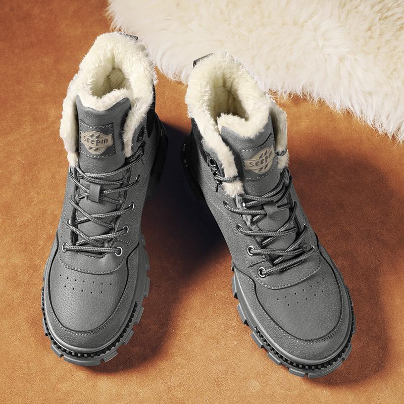 Мужская амортизирующая противоскользящая износостойкая модная хлопковая обувь со средним — фото 13