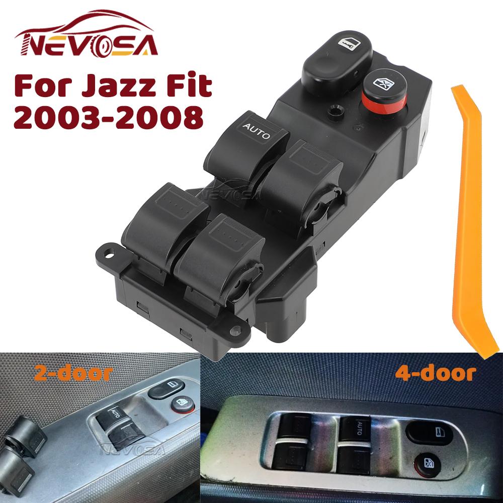 

Left Side Driver Power Window Switch For Honda Jazz Fit 2003 2004 2005 2006 2007 2008 35750-SEL-P11 35750SELP11 35750-SAA-A01 1Auto on Left Hand