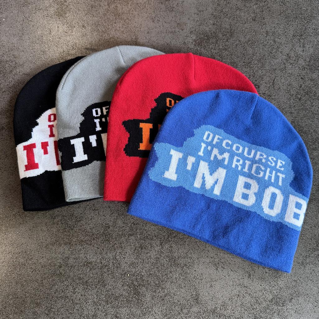Trendy Solid Color Letter Pattern Teens Warm Casual Knitted Hat Seasons Cold