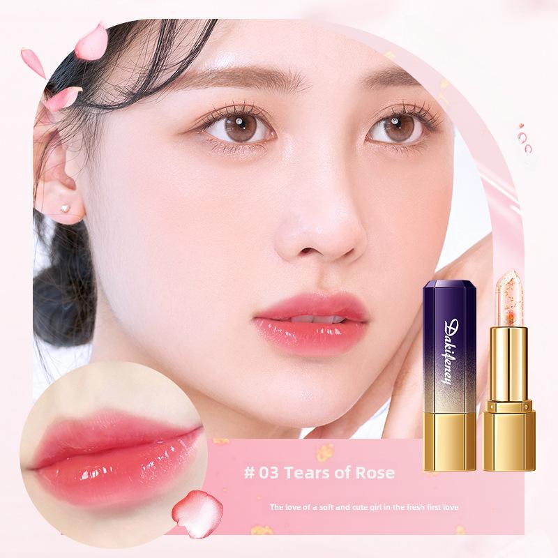 

Помада Lotus Flower Jelly, меняющая цвет, увлажняющая, восстанавливающая, против трещин, стойкая, нелипкая, чувствительная к температуре, уход за губами 3#