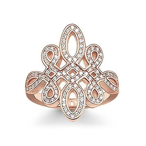 Bague - Thomas Sabo - TR1974-416-14 - Or rose - Argent - 17,2 mm