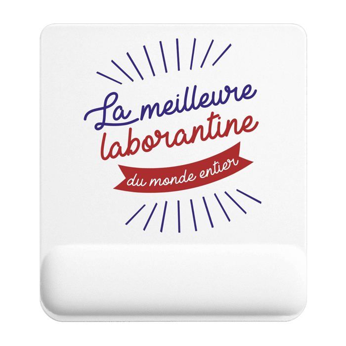 Tapis de souris - PLANETEE - Laborantine Meilleure Monde - Multicolore - 22x18 cm - Surface lisse antidérapante