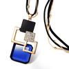New crystal sweater chain women's Korean version fashion clothes accessories retro long necklace versatile autumn and winter pendant wholesale