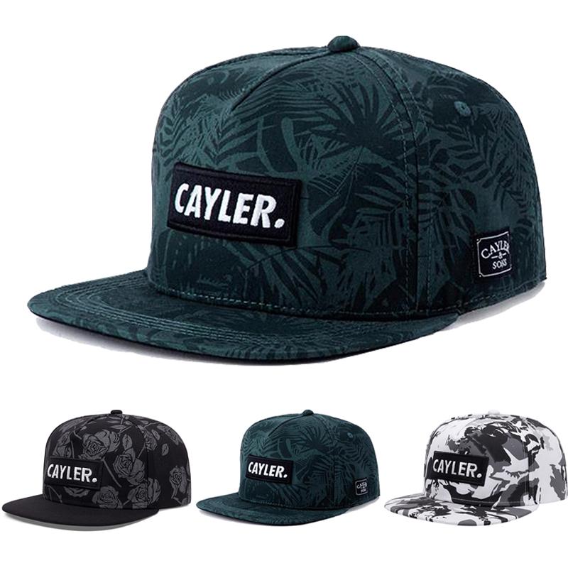 Yiran Bag Men's Creative New Flat Edge Hat Cayler Leaf Rose Camouflage Skateboarding Hip Hop Hat Leisure Sunshade Baseball Hat