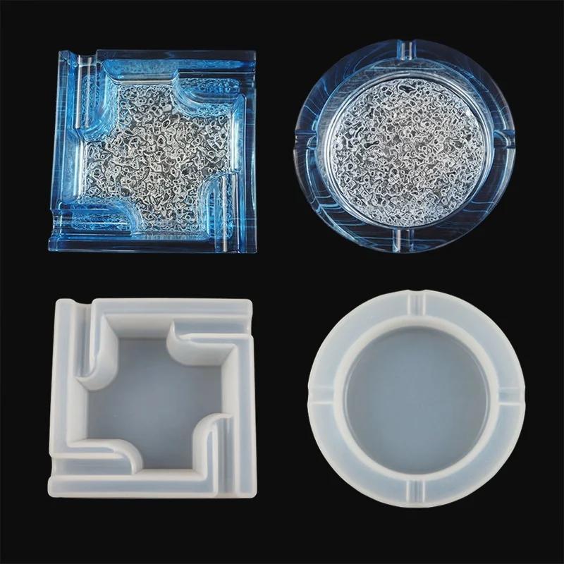 1PC Ashtray Craft DIY Transparent UV Resin Epoxy Silicone Combination Molds for DIY Making Finding Accessories Jewelry