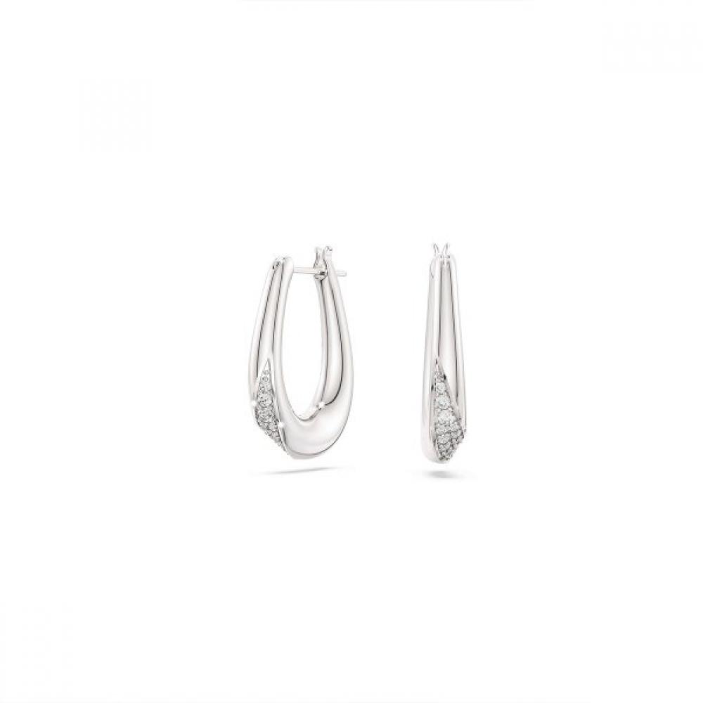 Swarovski Silver Mini Hoop Earrings 5743474