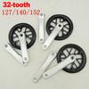 127/140/152MM Crankset 32T Alloy Ebike Kids Children Folding Bike Chainwheel Crankset  Folding Bike Chainring Replacement Parts