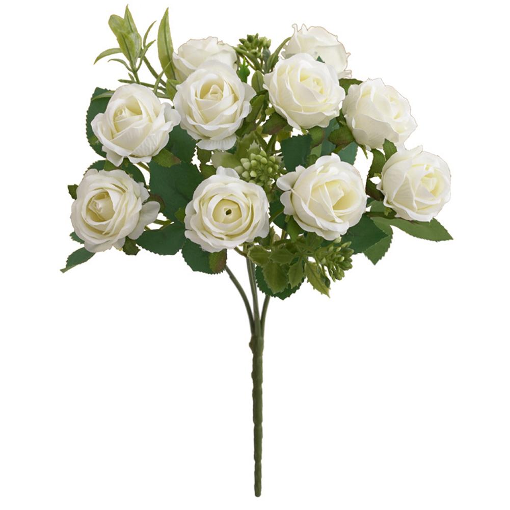 Floral Arrangement Artificial Roses Desktop Decoration Lifelike Presentation Artificial Roses For Wedding Decor