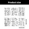 Greeting Words Clear Silicone Stamp Blessing Words Silicone Stamp for Card Making Scrapbooking Photo Album Journal