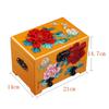 Elegant Large Capacity Jewelry Box Vintage Makeup Case Chinese Wedding Gift Hand Painted Lacquer