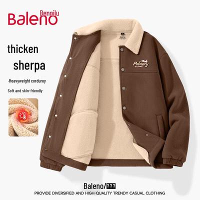 Baleno Men's Winter Sherpa Lined Loose Fit Jacket
