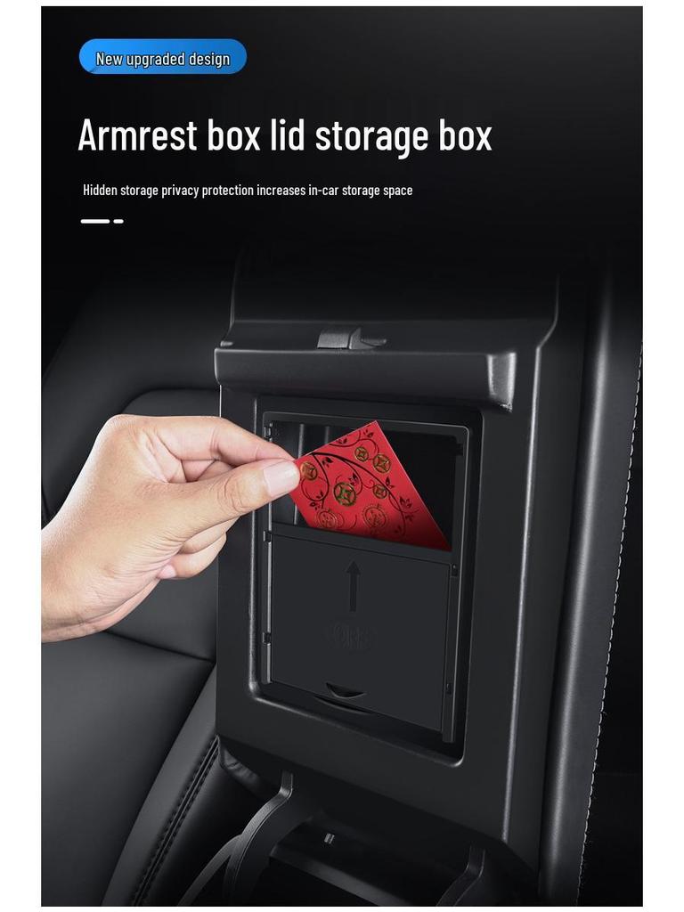 Refreshed Tesla Model Y 3/6-Seater Center Console Armrest Storage Box