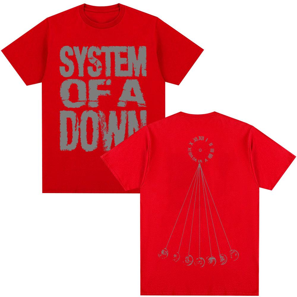 Rocková kapela System of A Down Mezmerize Tričko Pánské Dámské Vintage Hip Hop Gotické Harajuku Trička Nadměrné Bavlněné Ležérní Tričko