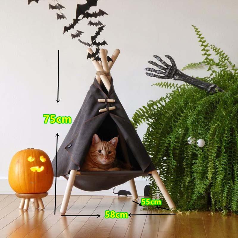 Diy Kitty Teepee Buy Pet Cat Teepee House Fold Away Pet Tent