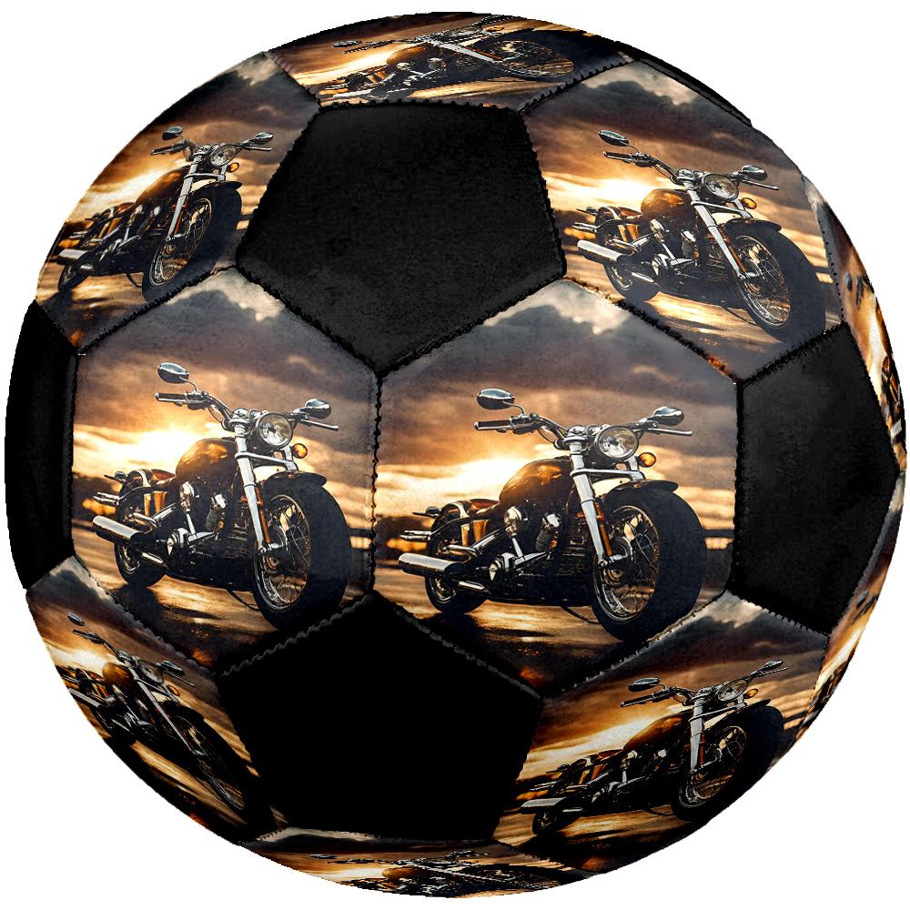 Motorcycle Theme Size 5 Soccer Ball, Suitable for Both Indoor and Outdoor Matches, a Gift Suitable for Everyone.