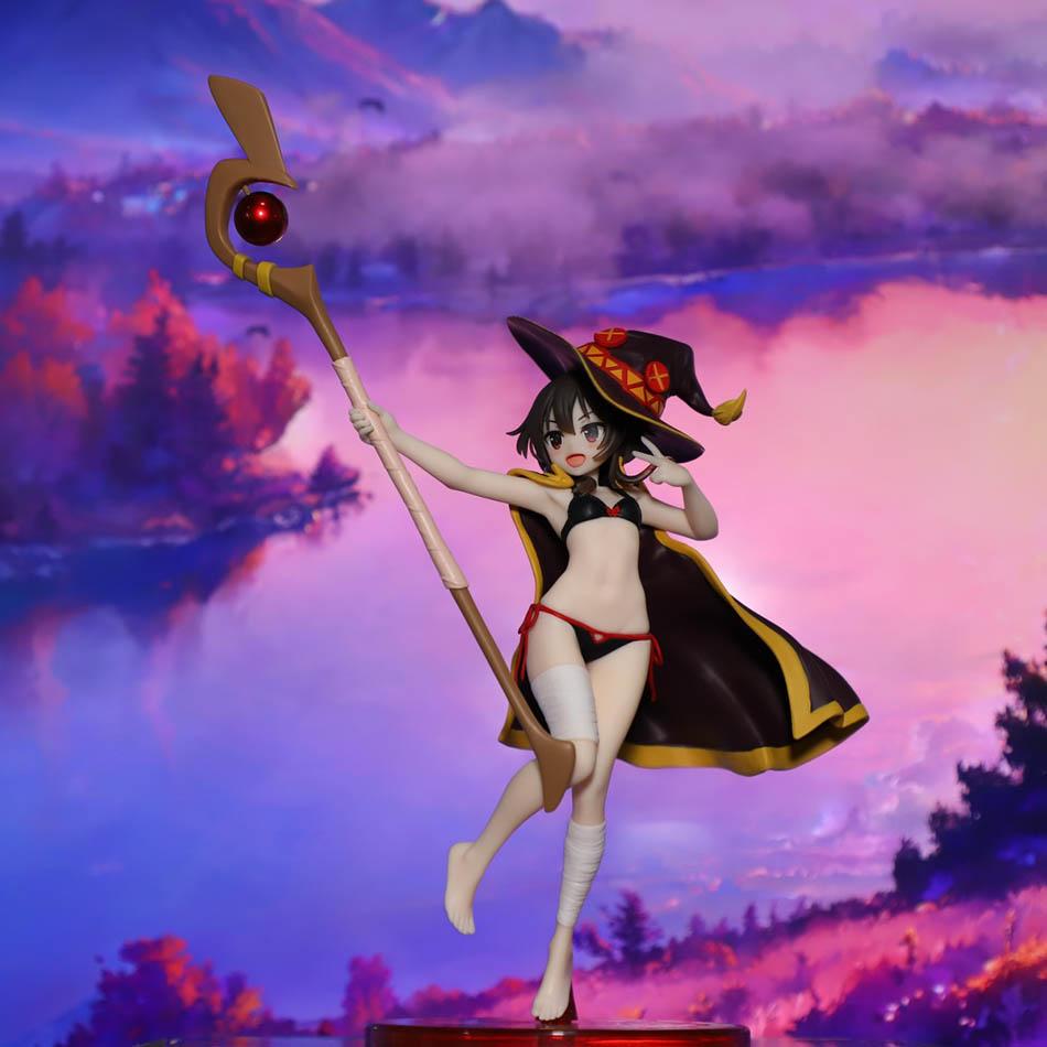 New Anime God's Blessing on This Wonderful World 18cm Megumin Action Figure Cute Figurine Decor Statue Dolls