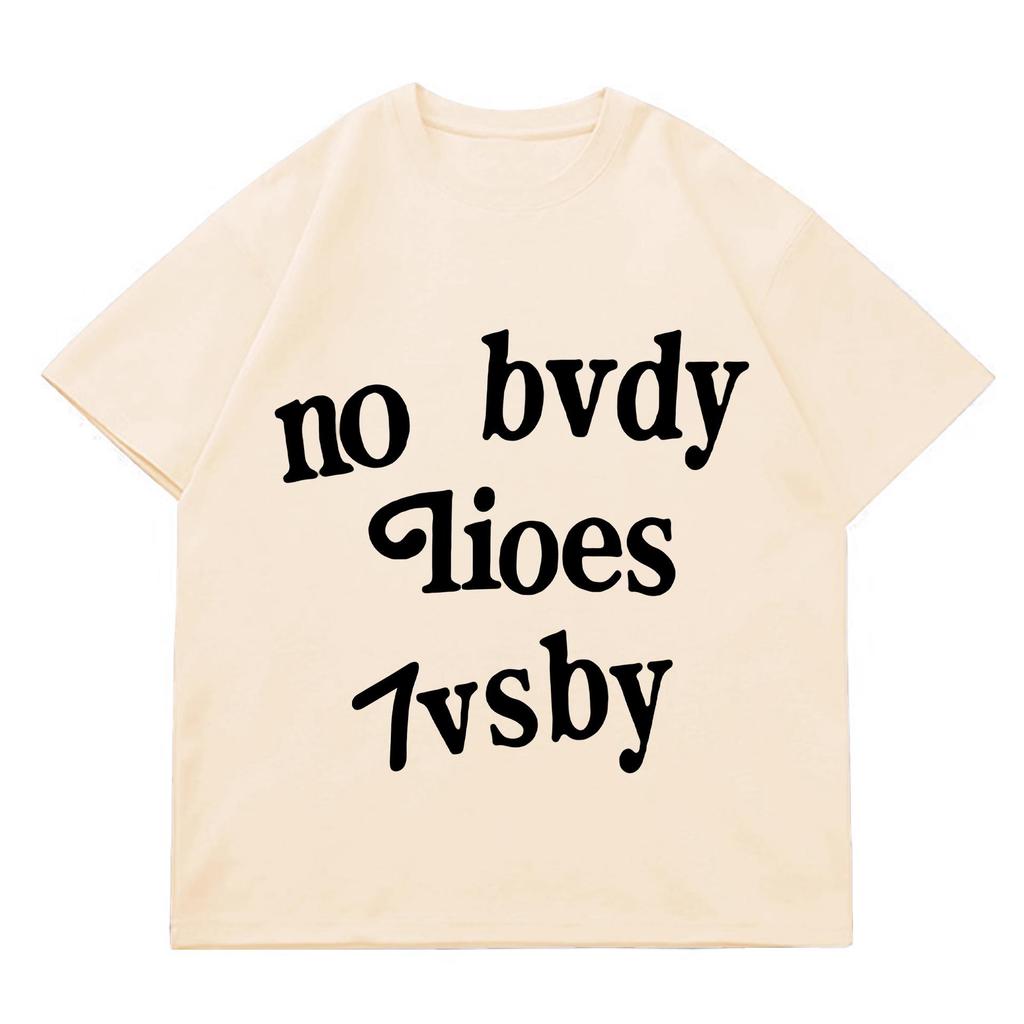 Women's Plus Size Retro High Street Cotton Oversized Half-Sleeve T-Shirt