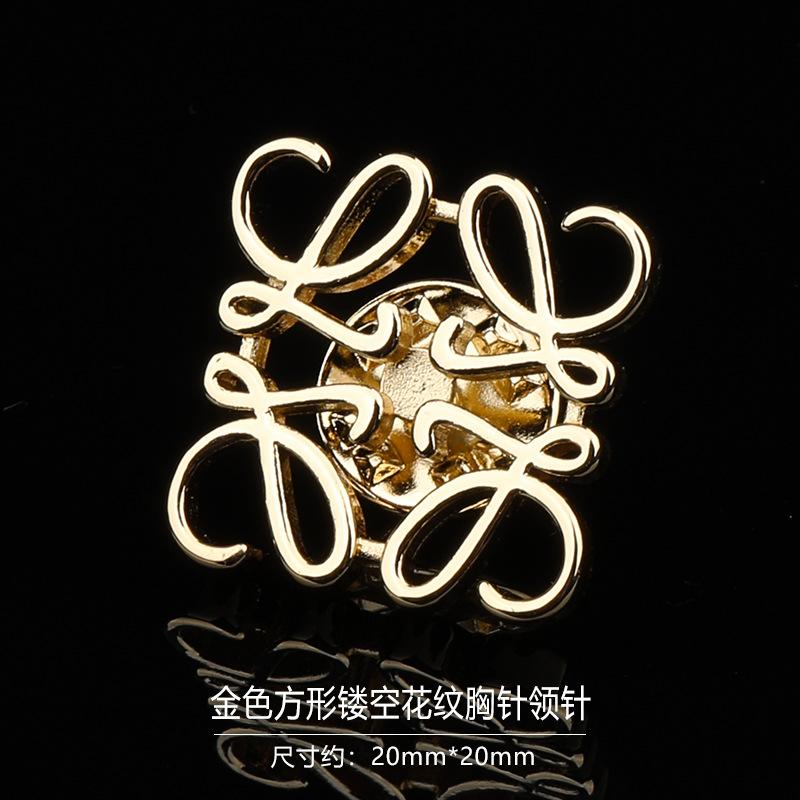 Gift Box Men'S Fashion Temperament Crystal Brooch Collar Pin Suit Brooch Collar Pin Trend Corsage