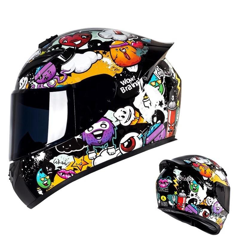 Full Face Motorcycle Helmet Scooter Bike Riding Windproof Outdoor All Season Protection Small