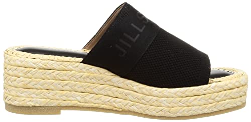 JILL STUART SHOE Women's Raffia-Style Sole Mule Sandals, Size 6499, B, Sizes 23.0cm-23.5cm, E