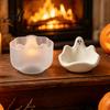Food Grade Silicone Tray Halloween Ghost Storage Bowl Mold DIY Jewelry Dish Candy Aromatherapy Wax Container Desktop Organizer Mold for Plaster Resin