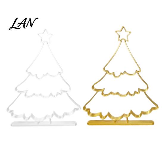 Christmas Party Supplies 3D Printed Hollow Tree Ornament, Modern Minimalist Festive Durable Pla Ornament Gifts Sculpture, Decorative Tabletop