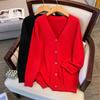 Plus Size Women’s Loose Knit Cardigan Sweater, Bust 150/160, Size 200/300/350 Jin - Style 8308