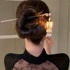Copper Coin Lantern Tassel Hair Stick LED Light Glowing Lantern Hairpin   Hair Sticks for Long Hair