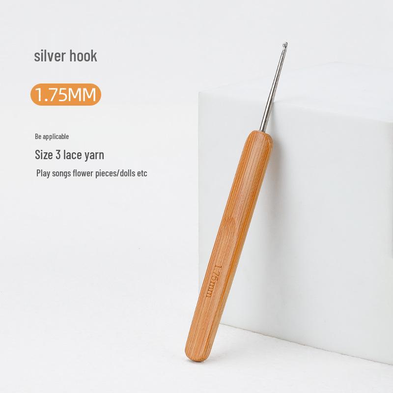 Carbonized Bamboo Crochet Hook for Hand-Knitted Wool Sweaters and Doll Slippers