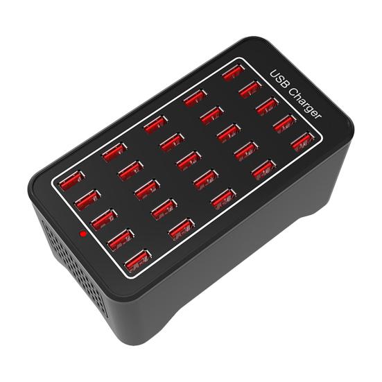 Multi-port Charger 100W Anti-corrosive Automatic Recognition Intelligent Cooling UK Plug 10/15/20/25/30 Ports