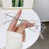 Retro TR Metall Lesebrille Schwarz Silber Gold Rechteckig Computerbrillen Rahmen Brillen Männer Frauen