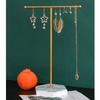 M-Modern-Jewelry Stand Display Necklace Holder T-Bar Plated Metal Tabletop Jewelry Organizer Tower For Show Jewelry Hanging