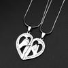 Herz Bff Freundschaftskette Für Liebhaber Schwestern Edelstahl Goldfarbe Liebe Weibliche Seelenverwandte Halskette Schmuck Geschenke Zwei Sets