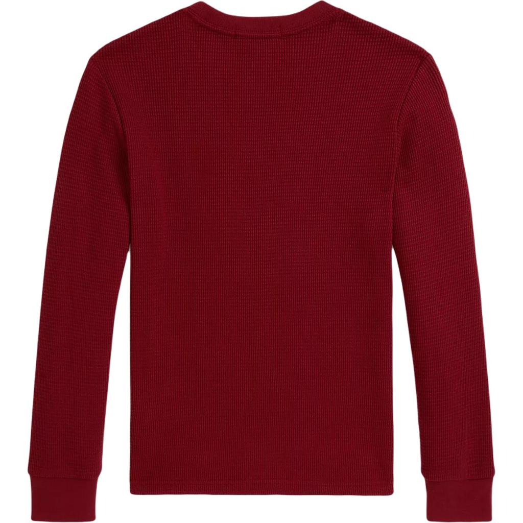 Polo Ralph Lauren Sweatshirt FW25 Cotton Waffle Long Sleeve Crew Neck Kids Kids sweatshirt 323920629-011