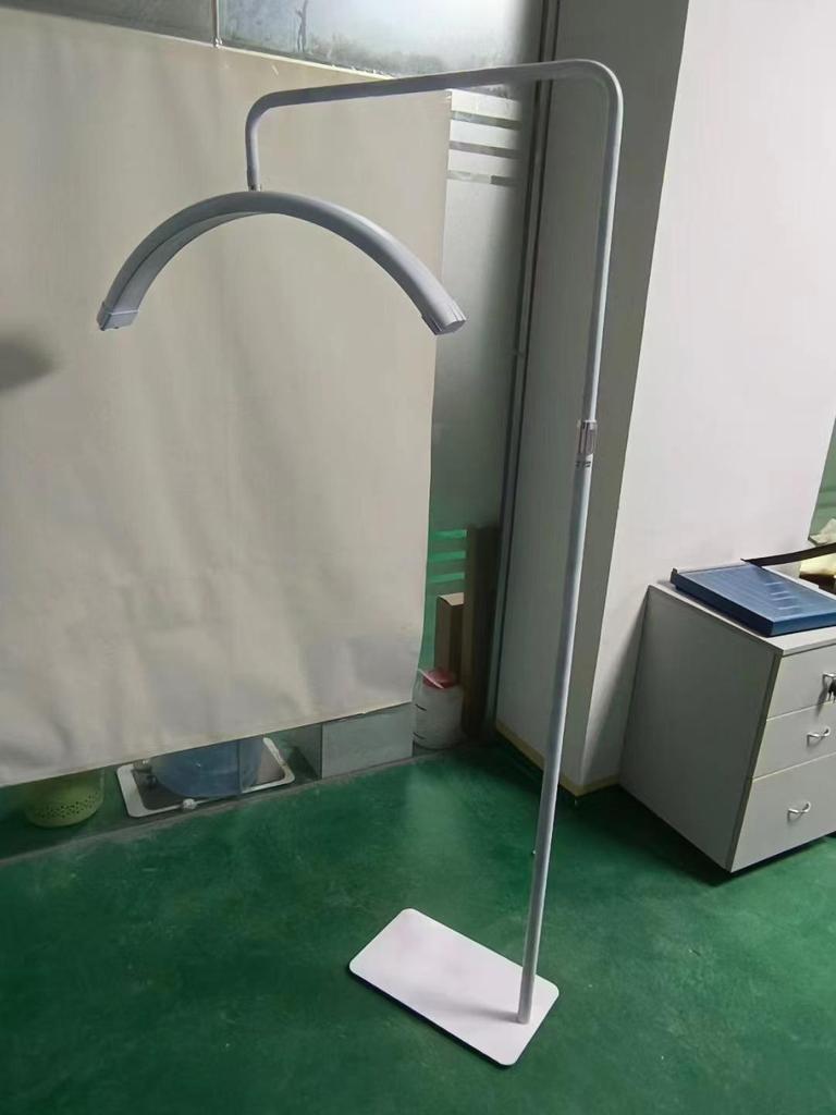 28-Inch Half-Moon Beauty Lamp for Nail, Tattoo & Eyelash Extensions - U-Shaped Eye Protection Floor Lamp